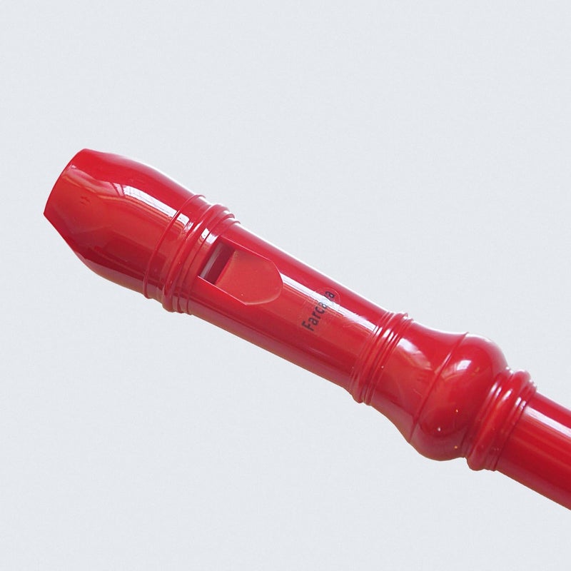 Farcaya Soprano Recorder Instrument for Beginners German Style C Key 8 Hole Descant Music with Clean Rod Storage Case (Red) - Image 3